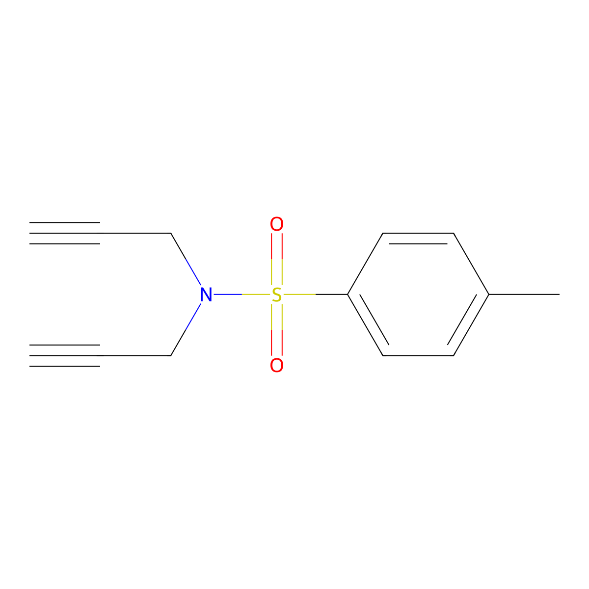 4-Methyl-N,N-diprop-2-yn-1-ylbenzenesulfonamide molecular structure, CAS 18773-54-1