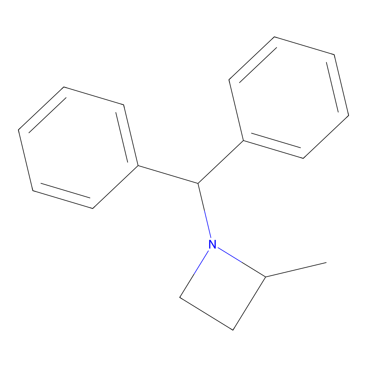(S)-1-Benzhydryl-2-methylazetidine molecular structure, CAS 1877329-26-4