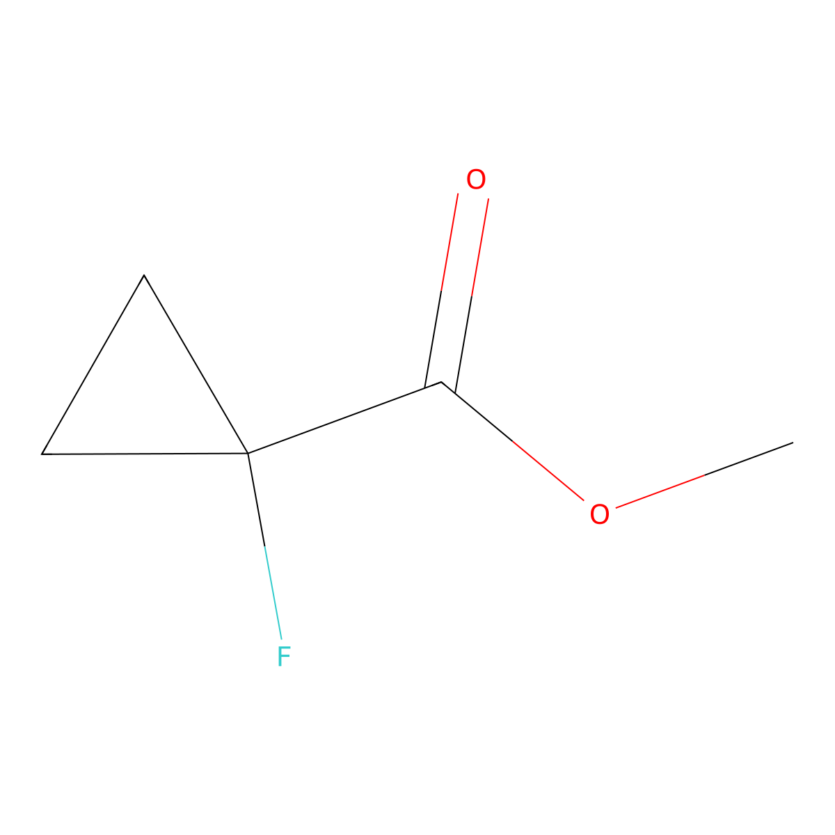 Methyl 1-fluorocyclopropane-1-carboxylate molecular structure, CAS 1877341-77-9