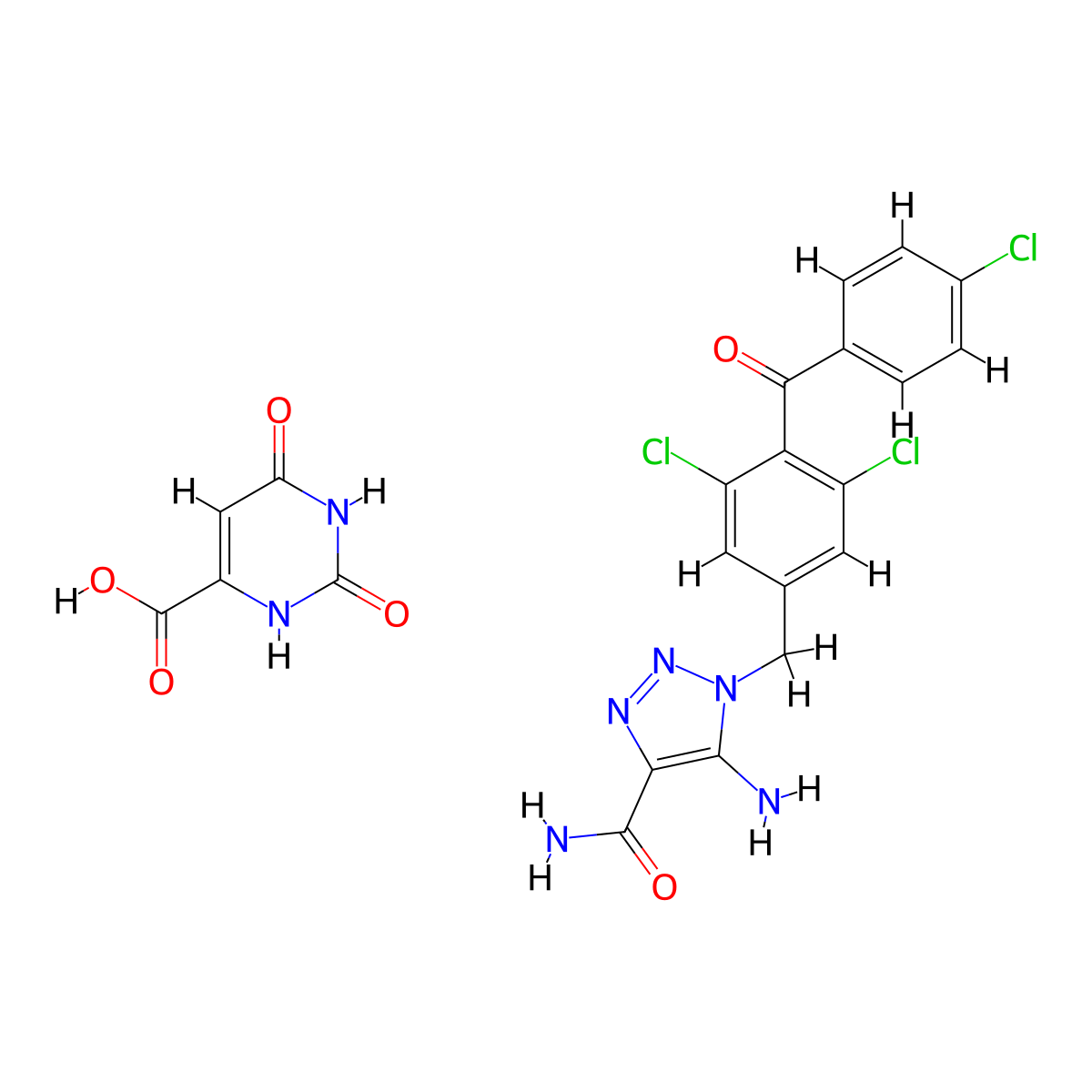 Carboxyamidotriazole Orotate molecular structure, CAS 187739-60-2