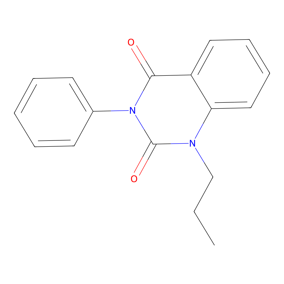 3-Phenyl-1-propylquinazoline-2,4(1H,3H)-dione molecular structure, CAS 18774-82-8