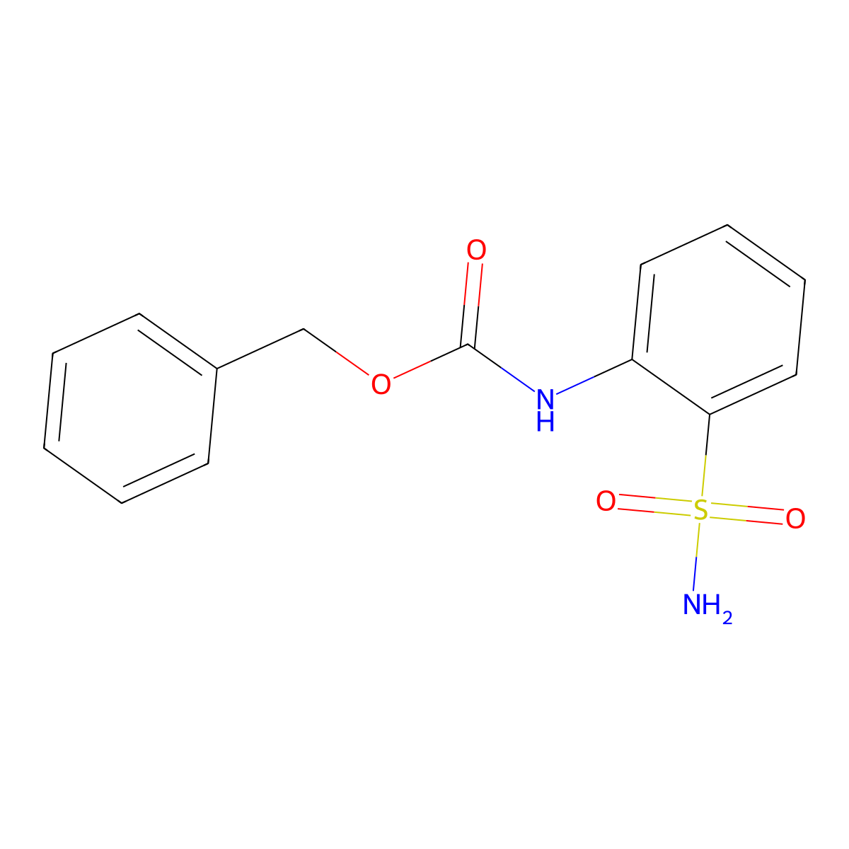 benzyl N-(2-sulfamoylphenyl)carbamate molecular structure, CAS 1877415-15-0