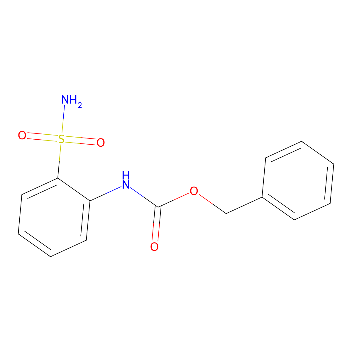 benzyl N-(2-sulfamoylphenyl)carbamate molecular structure, CAS 1877415-15-0
