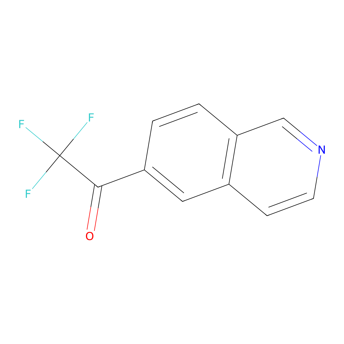 2,2,2-Trifluoro-1-(isoquinolin-6-yl)ethan-1-one molecular structure, CAS 1877497-81-8