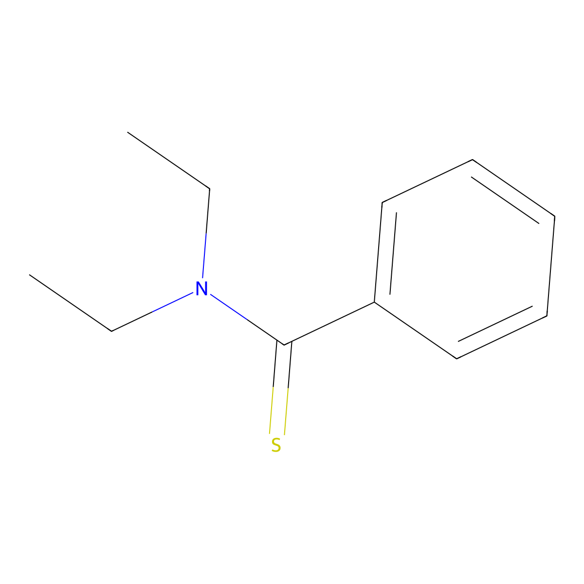 N,N-Diethylthiobenzamide molecular structure, CAS 18775-06-9