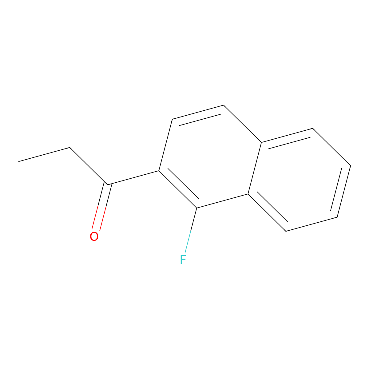 1-(1-Fluoro-2-naphthalenyl)-1-propanone molecular structure, CAS 1877517-12-8