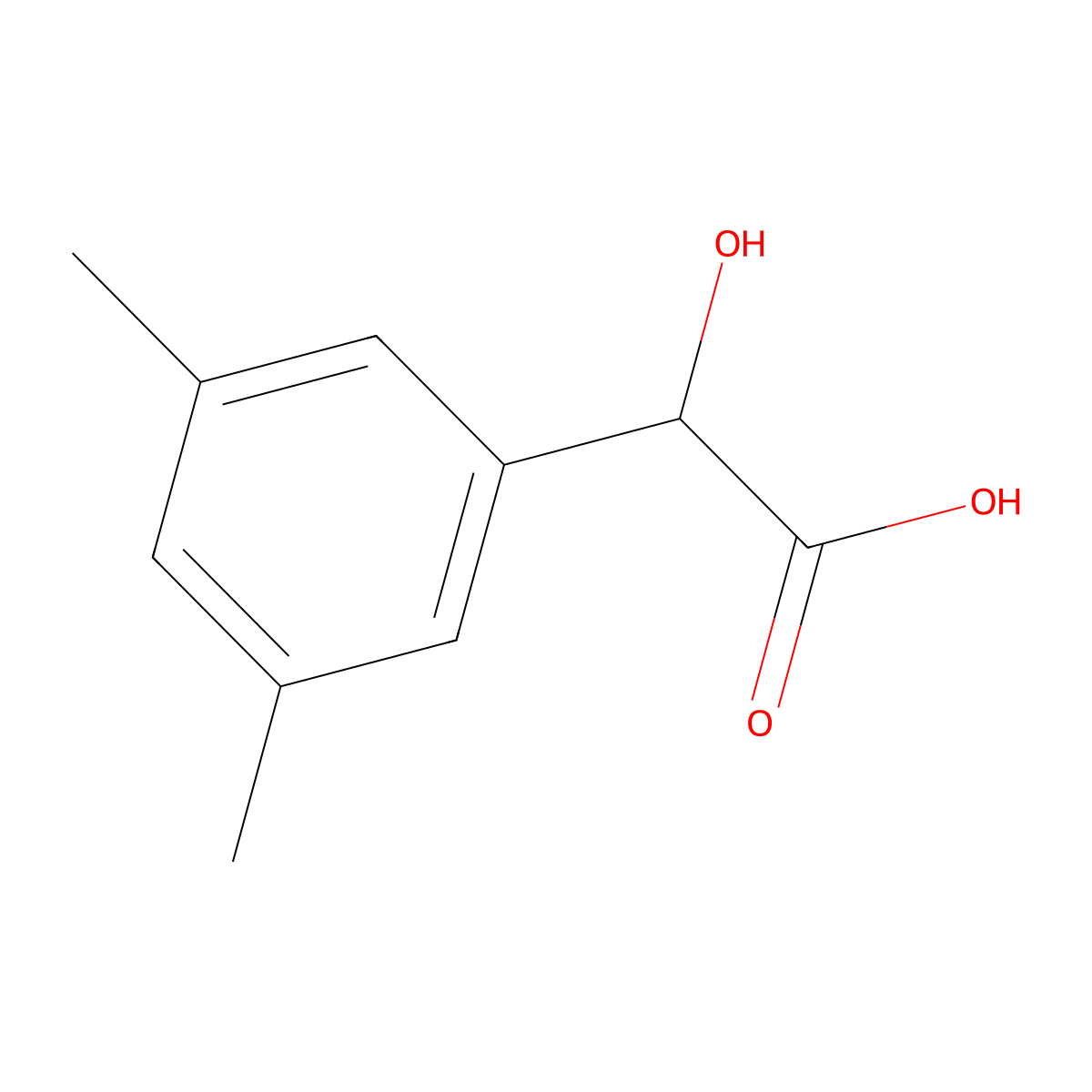 2-(3,5-Dimethylphenyl)-2-hydroxyacetic acid molecular structure, CAS 187752-85-8