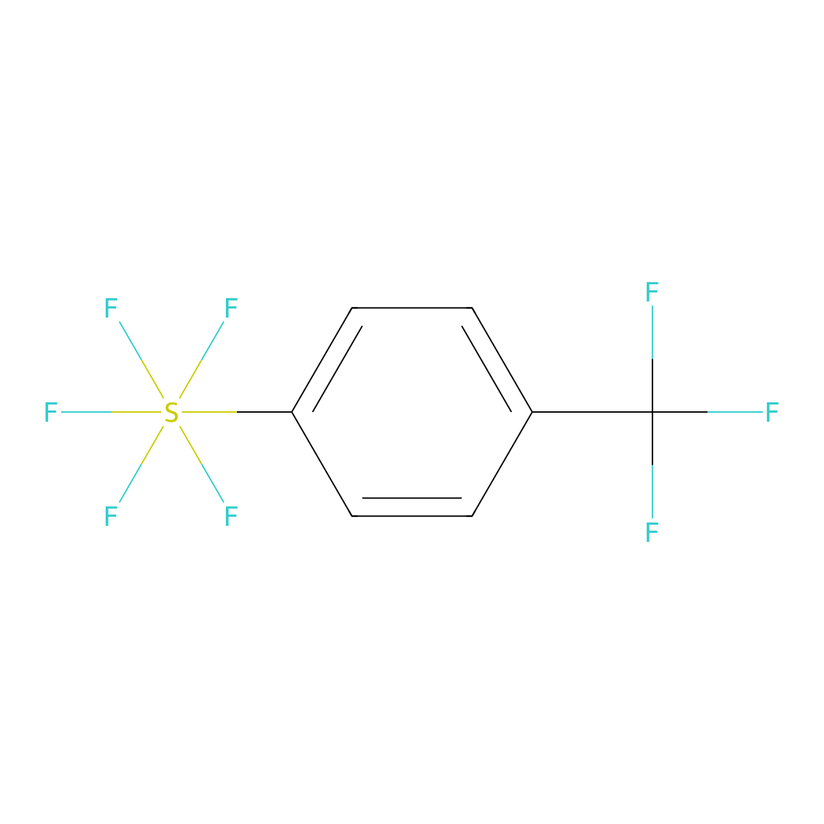 4-(Trifluoromethyl)phenylsulfur pentafluoride molecular structure, CAS 187756-89-4