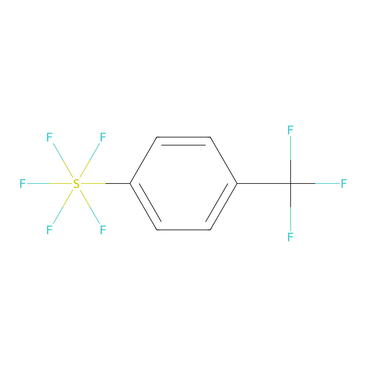 4-(Trifluoromethyl)phenylsulfur pentafluoride molecular structure, CAS 187756-89-4