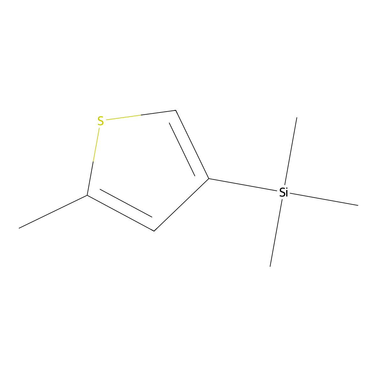 Trimethyl(5-methylthiophen-3-yl)silane molecular structure, CAS 1877614-87-3
