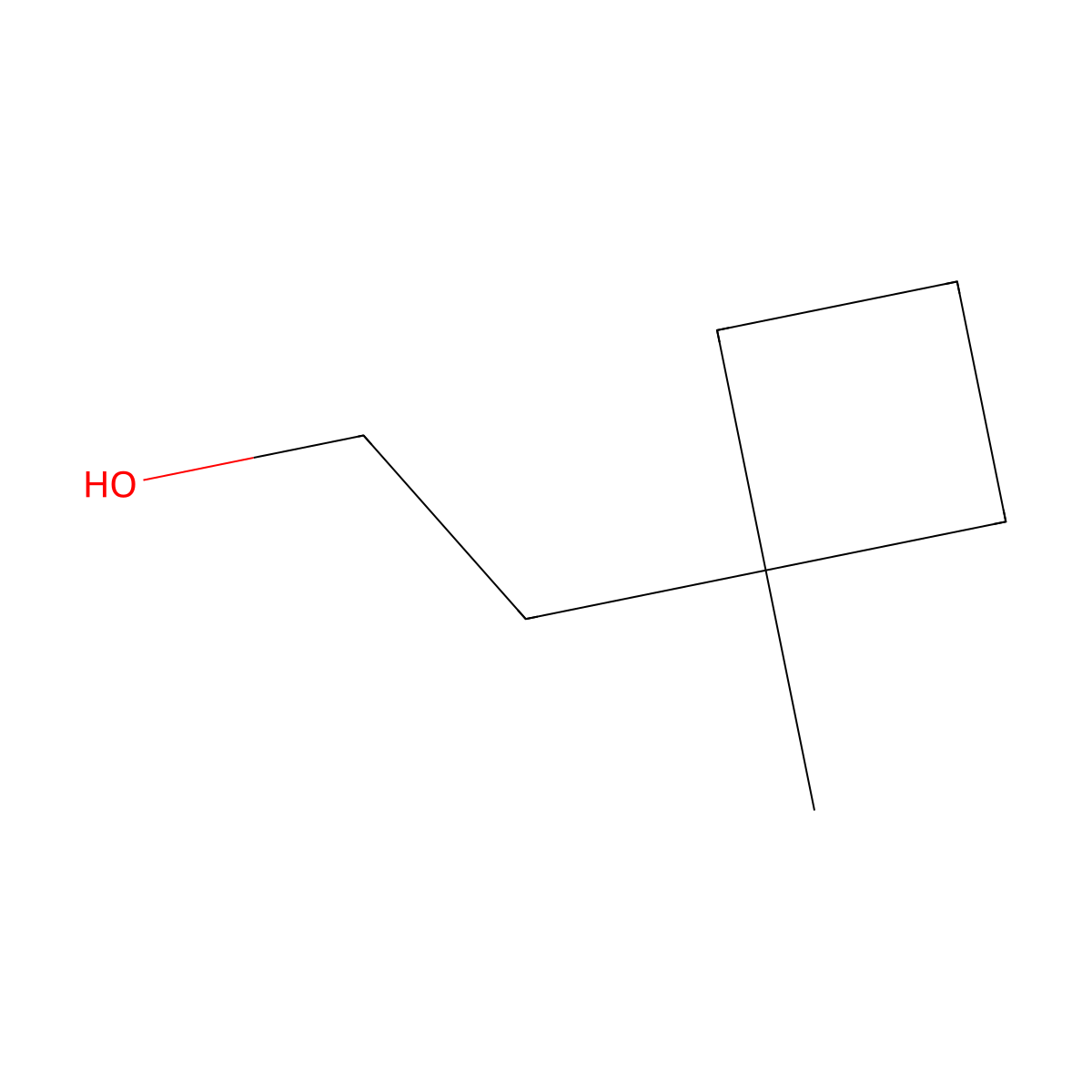 2-(1-Methylcyclobutyl)ethan-1-ol molecular structure, CAS 1877634-76-8