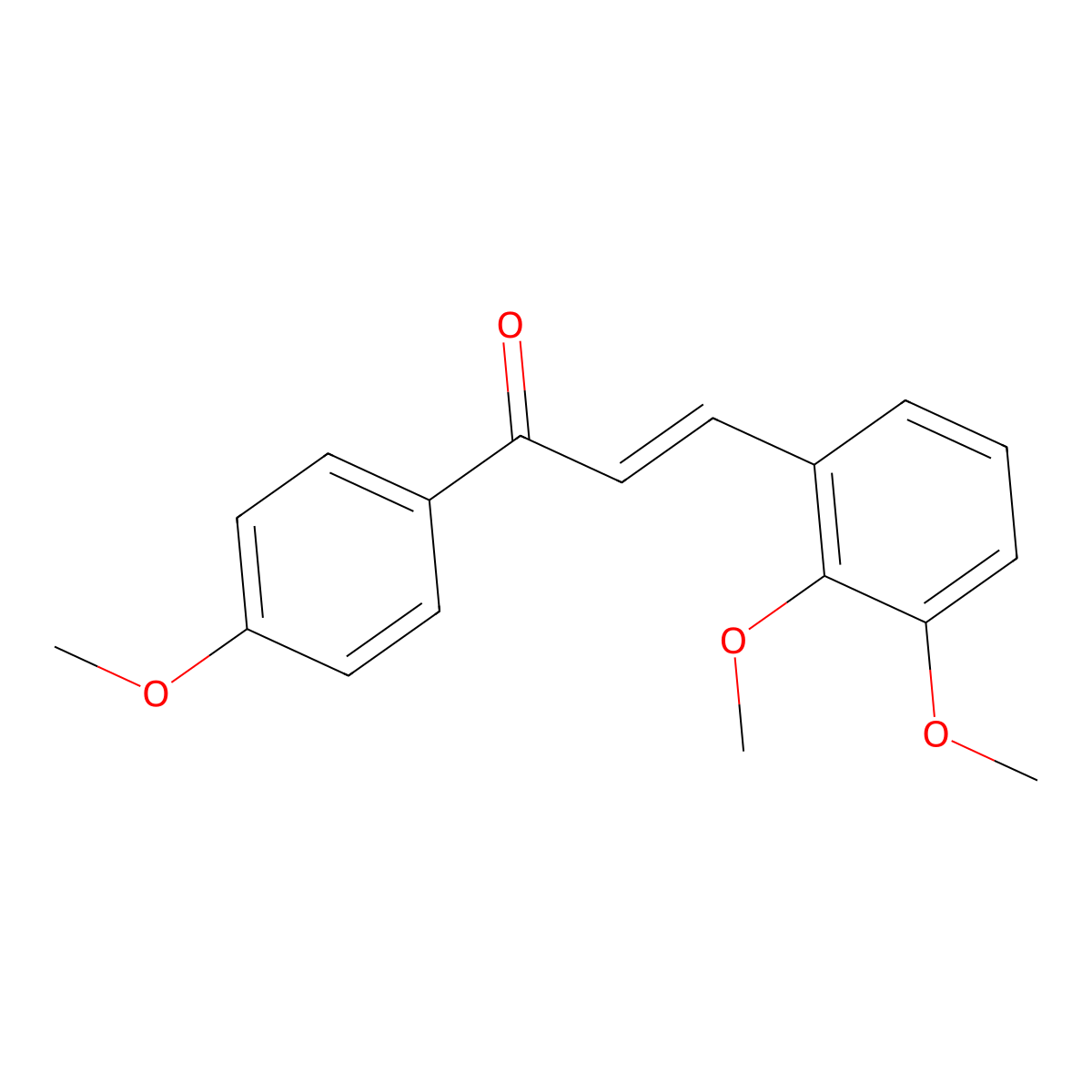 2,3,4'-Trimethoxychalcone molecular structure, CAS 18778-38-6