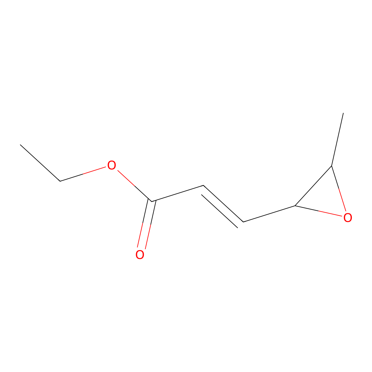 Ethyl 3-(3-methyloxiran-2-yl)prop-2-enoate molecular structure, CAS 18778-81-9