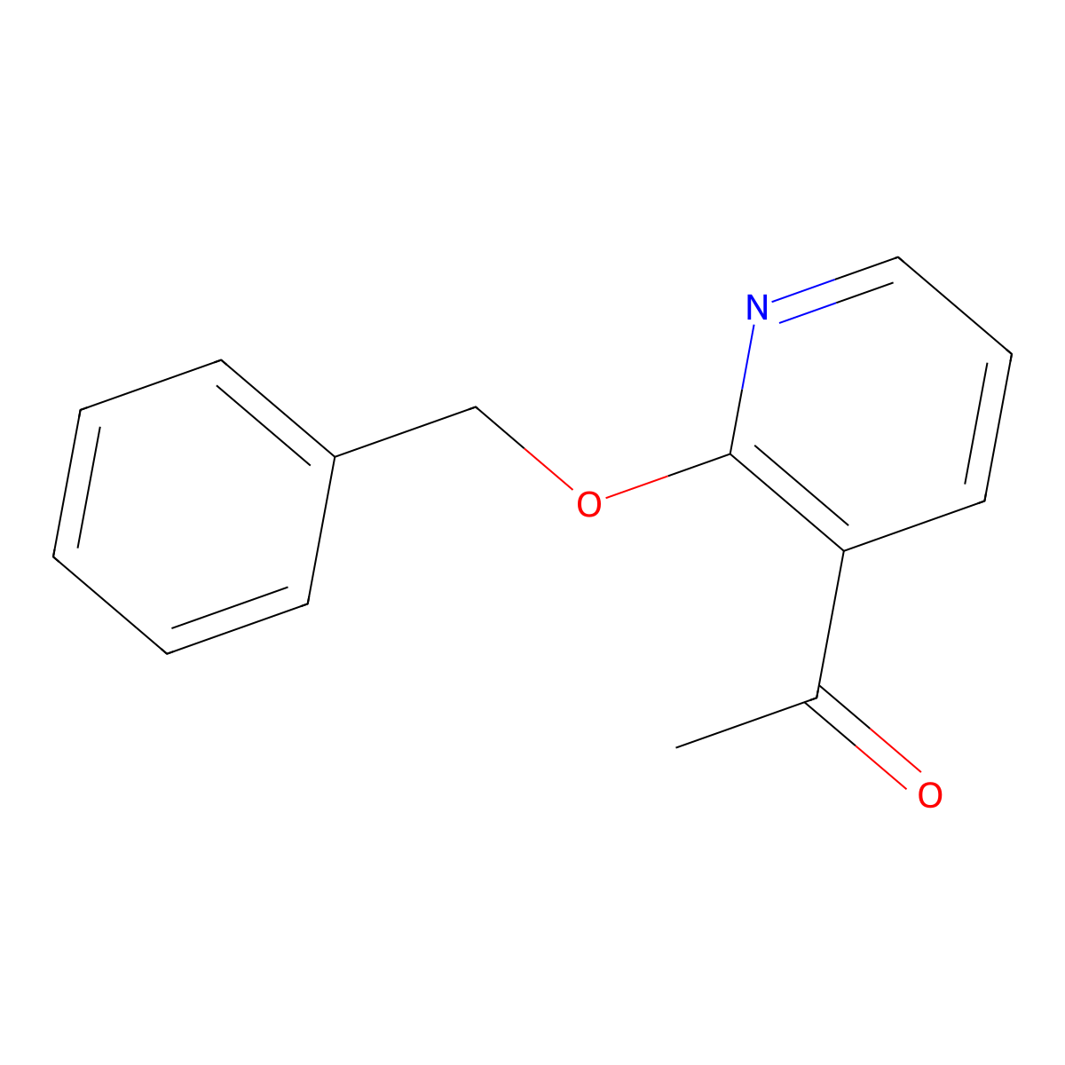 1-[2-(Phenylmethoxy)-3-pyridinyl]ethanone molecular structure, CAS 1877901-44-4