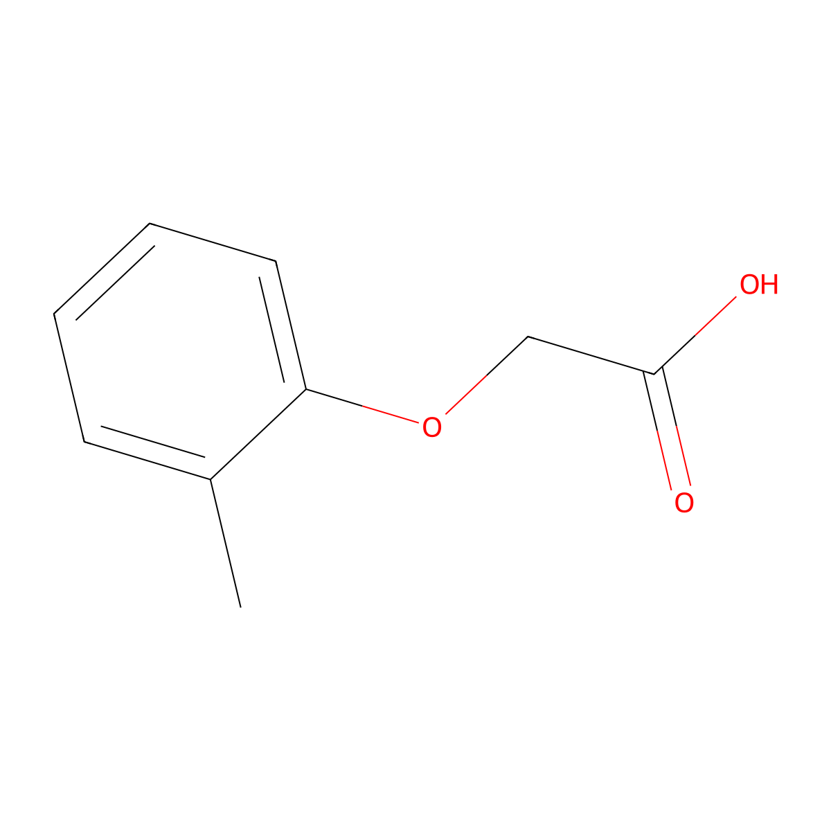2-(2-Methylphenoxy)acetic acid molecular structure, CAS 1878-49-5