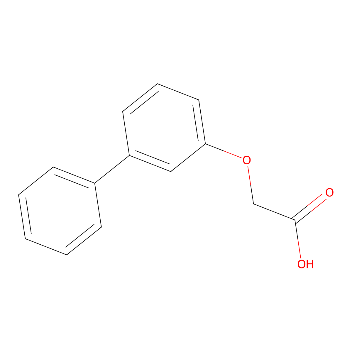 2-(Biphenyl-3-yloxy)acetic acid molecular structure, CAS 1878-57-5