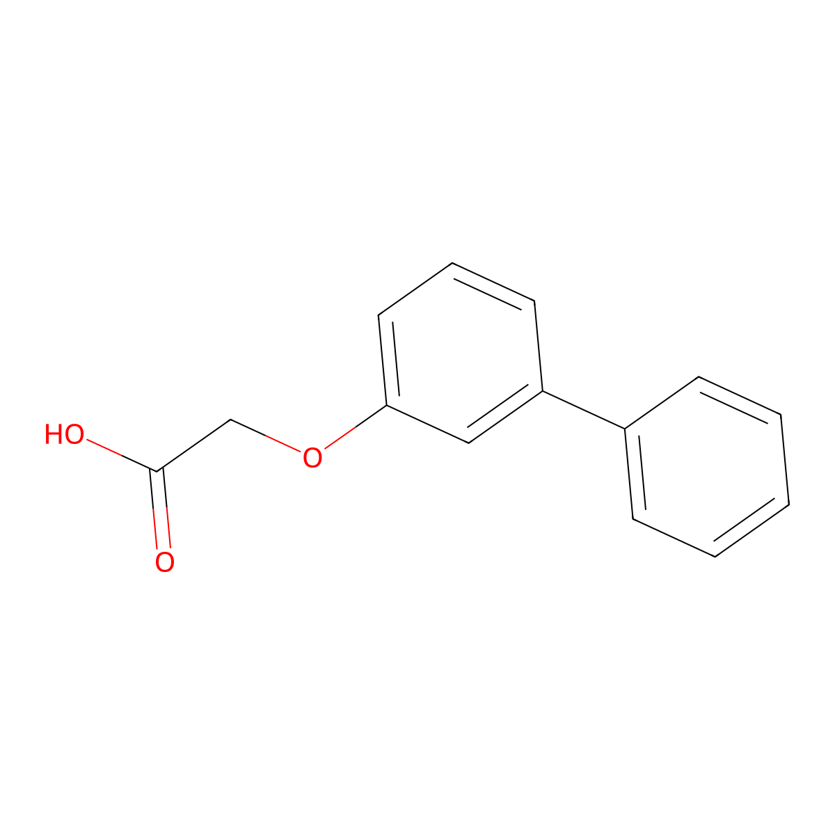 2-(Biphenyl-3-yloxy)acetic acid molecular structure, CAS 1878-57-5