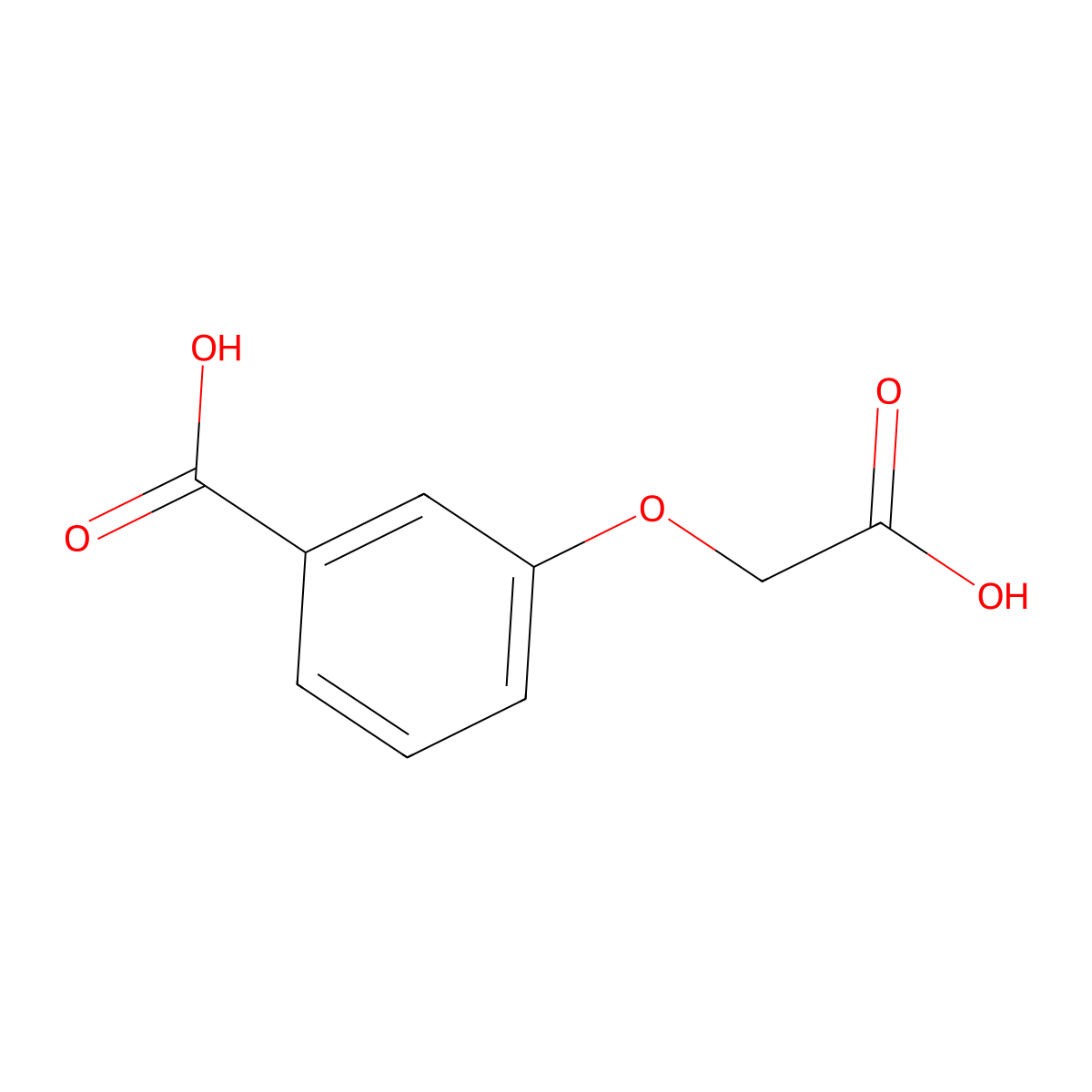 3-(Carboxymethoxy)benzoic acid molecular structure, CAS 1878-61-1