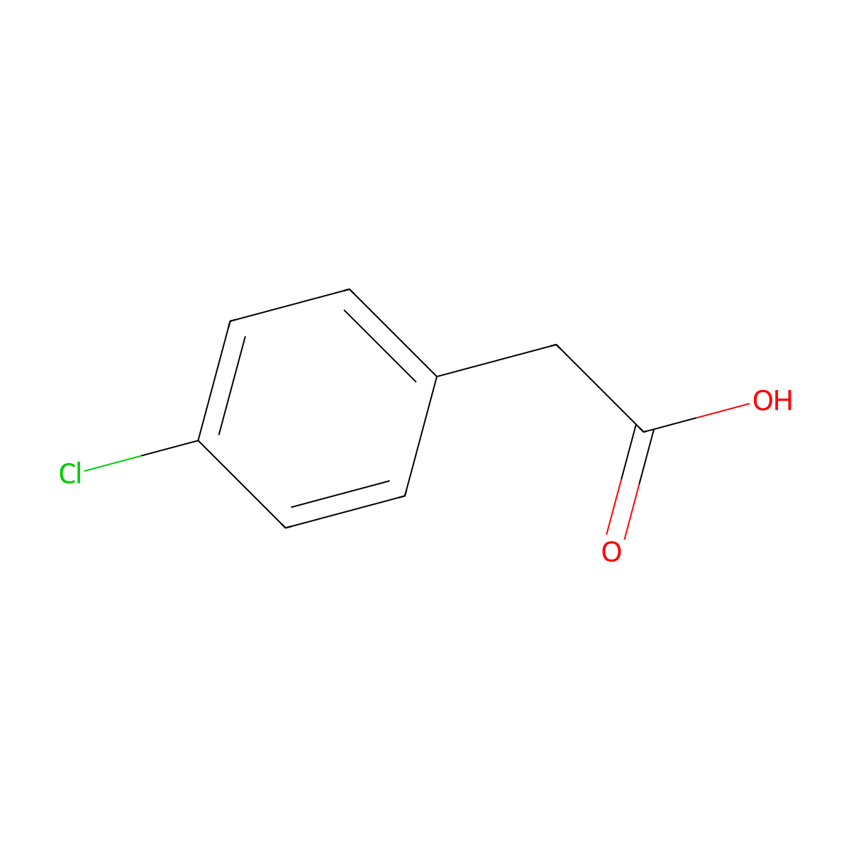 (4-Chlorophenyl)acetic acid molecular structure, CAS 1878-66-6