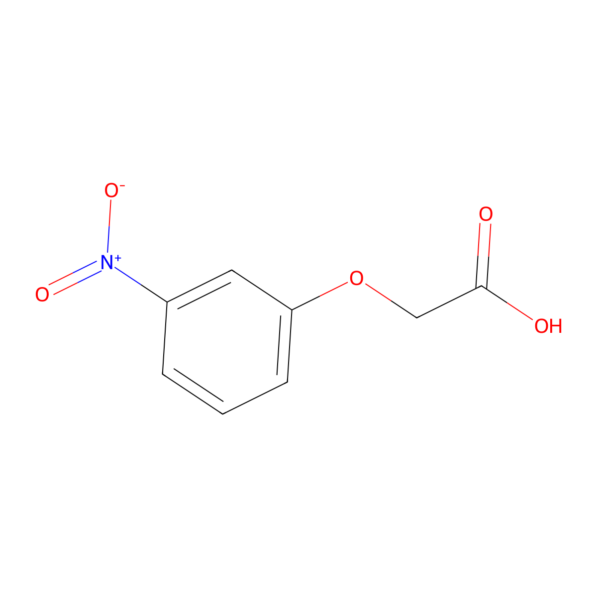 (3-Nitrophenoxy)acetic acid molecular structure, CAS 1878-88-2
