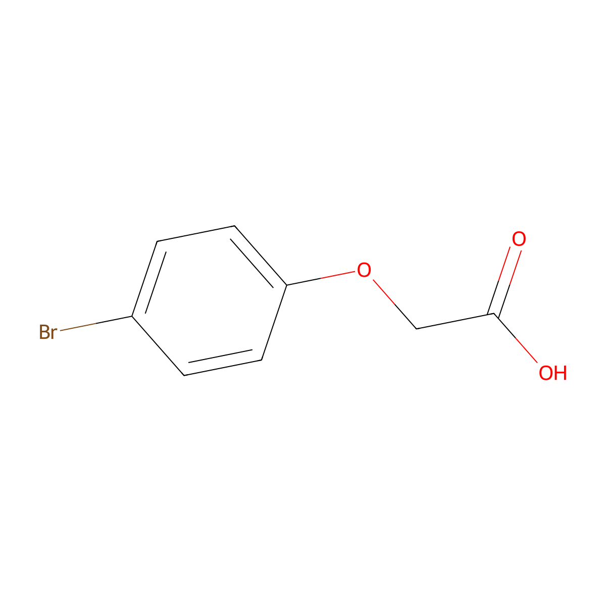 p-Bromophenoxyacetic acid molecular structure, CAS 1878-91-7