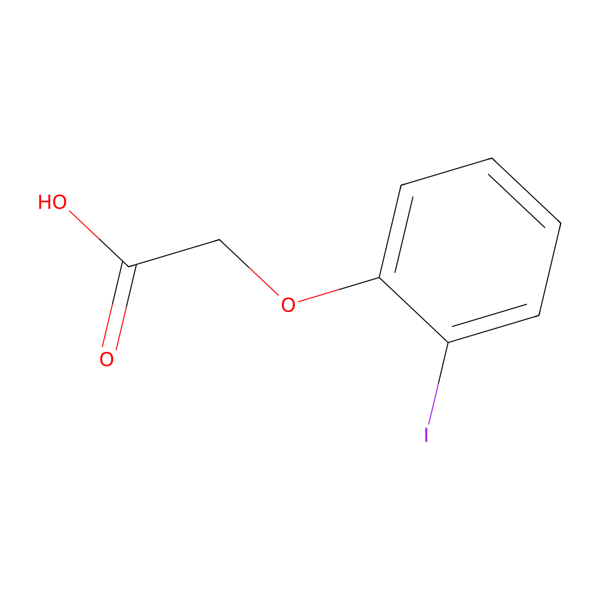 2-(2-Iodophenoxy)acetic acid molecular structure, CAS 1878-92-8
