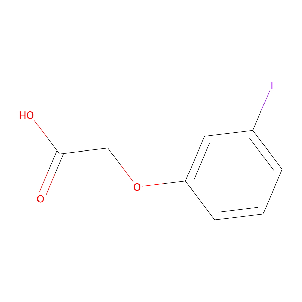 2-(3-Iodophenoxy)acetic acid molecular structure, CAS 1878-93-9