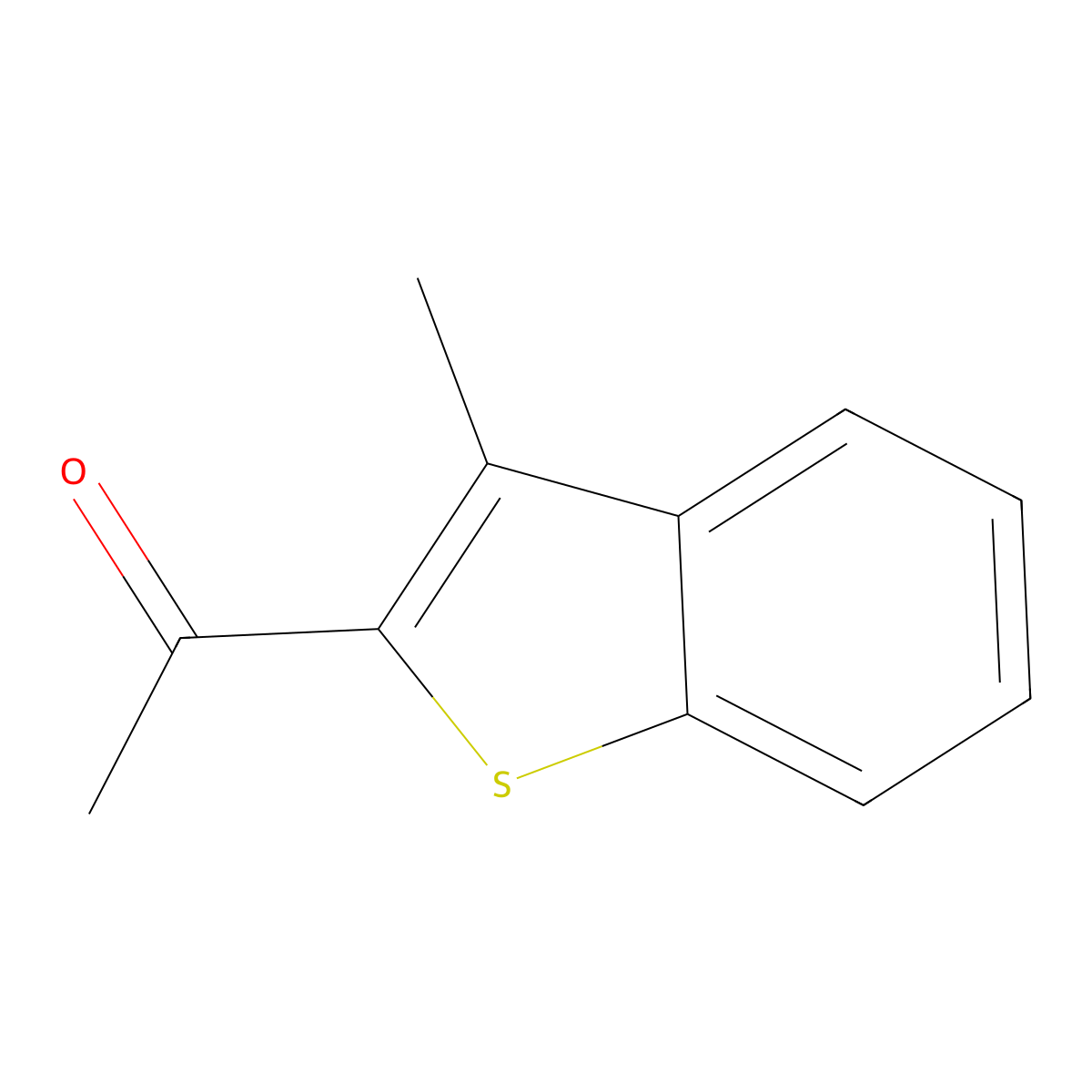 2-Acetyl-3-methylbenzo[b]thiophene molecular structure, CAS 18781-31-2