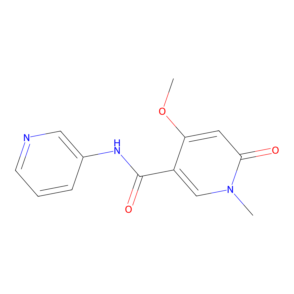 4-methoxy-1-methyl-6-oxo-N-(pyridin-3-yl)-1,6-dihydropyridine-3-carboxamide molecular structure, CAS 1878190-27-2
