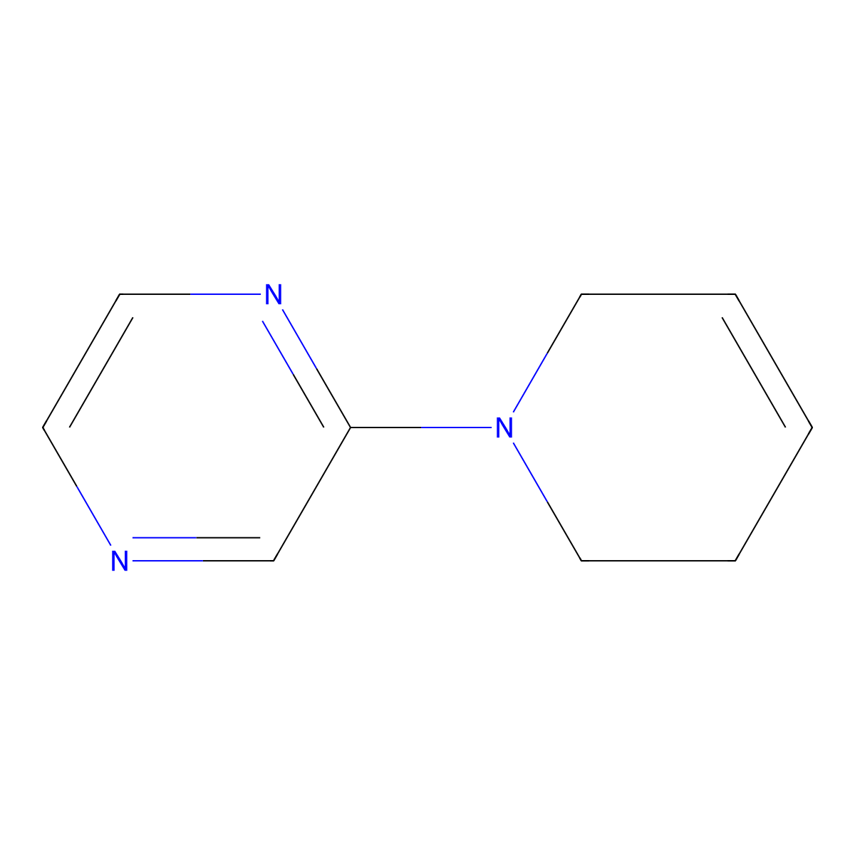 2-(1,2,3,6-Tetrahydropyridin-1-yl)pyrazine molecular structure, CAS 1878304-26-7