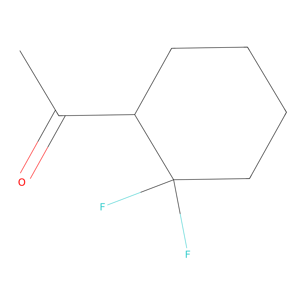 1-(2,2-Difluorocyclohexyl)ethan-1-one molecular structure, CAS 1878388-47-6