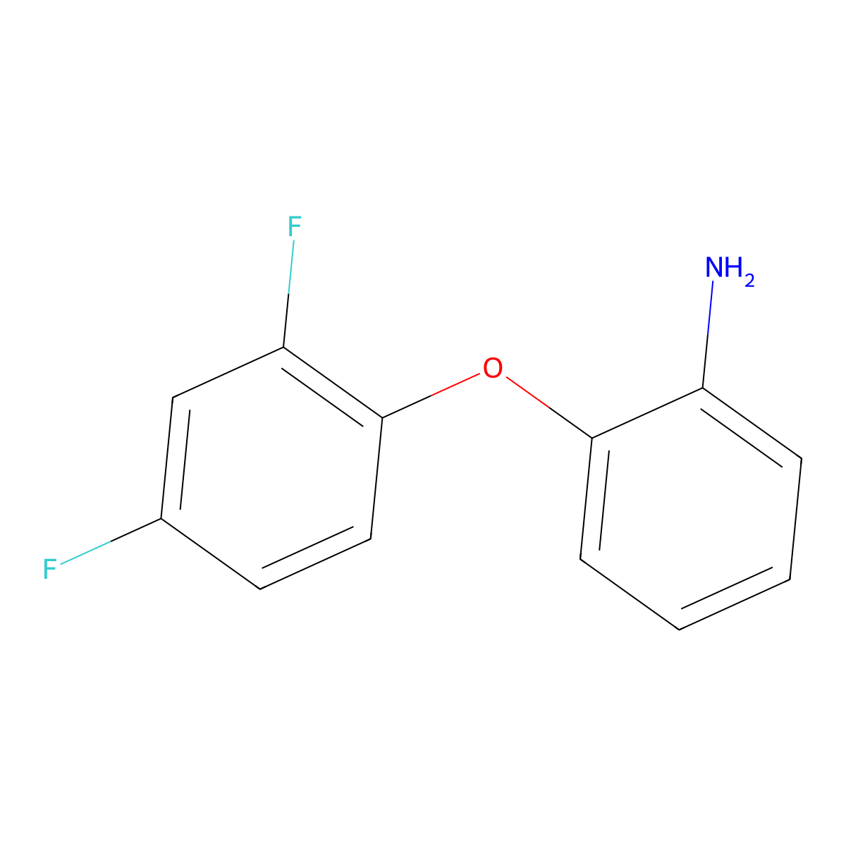 2-(2,4-Difluorophenoxy)aniline molecular structure, CAS 187845-72-3