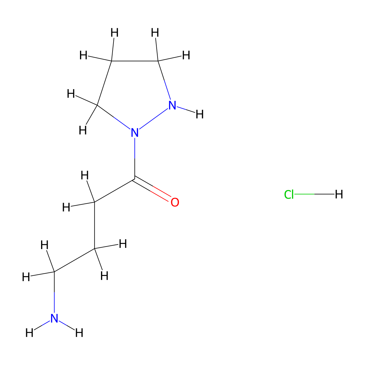 4-Amino-1-(pyrazolidin-1-yl)butan-1-one hydrochloride molecular structure, CAS 1878530-94-9