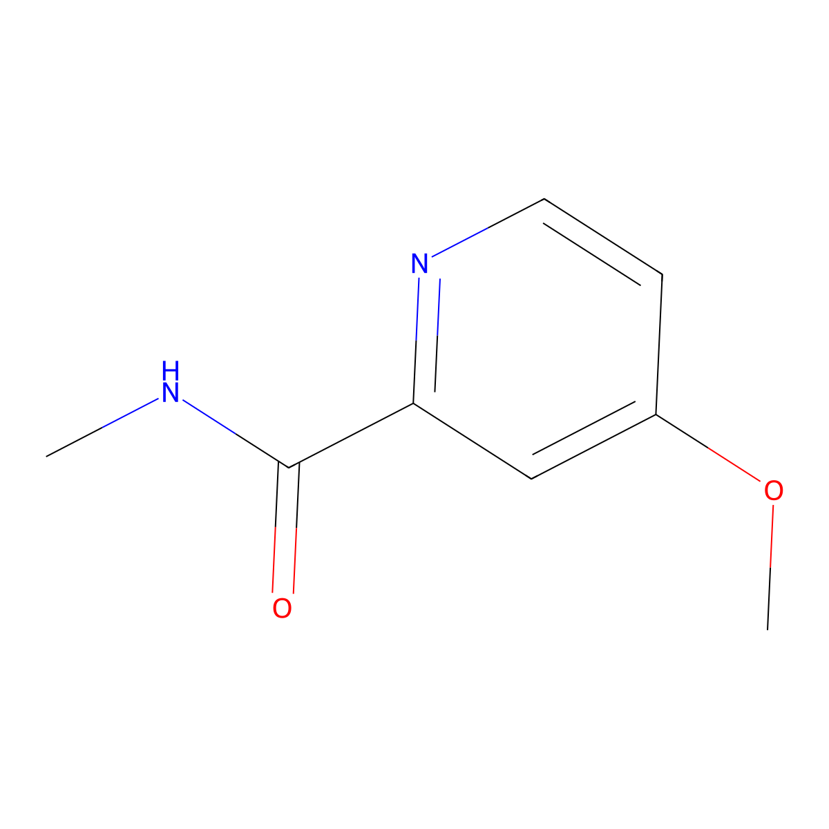 4-Methoxy-N-methyl-2-pyridinecarboxamide molecular structure, CAS 1878552-33-0