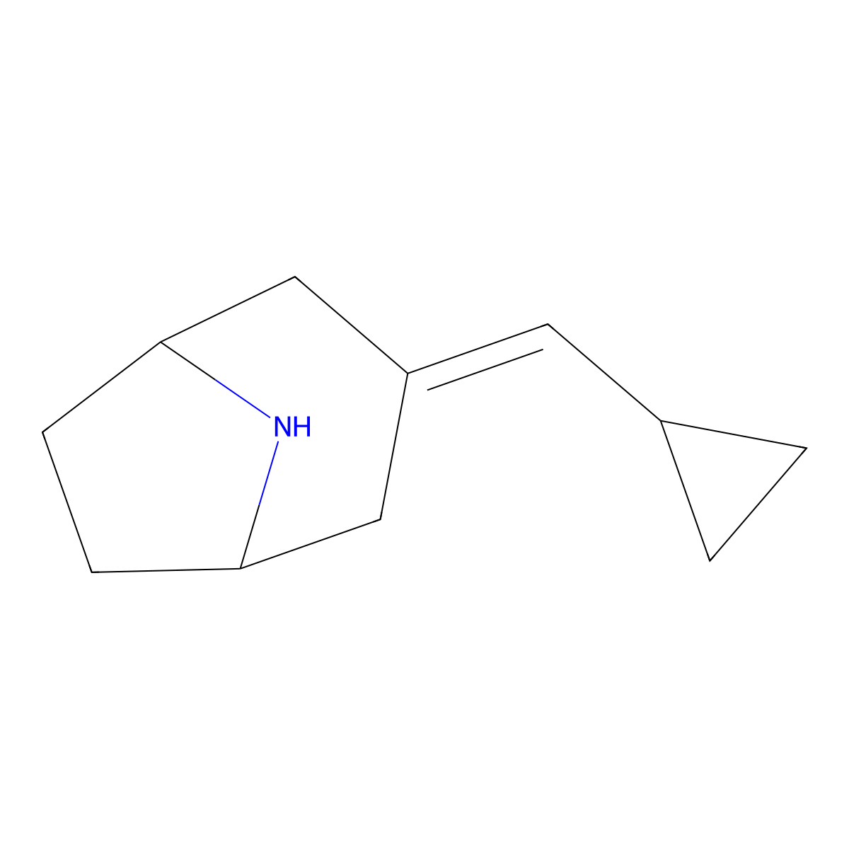 3-(Cyclopropylmethylene)-8-azabicyclo[3.2.1]octane molecular structure, CAS 1878695-30-7