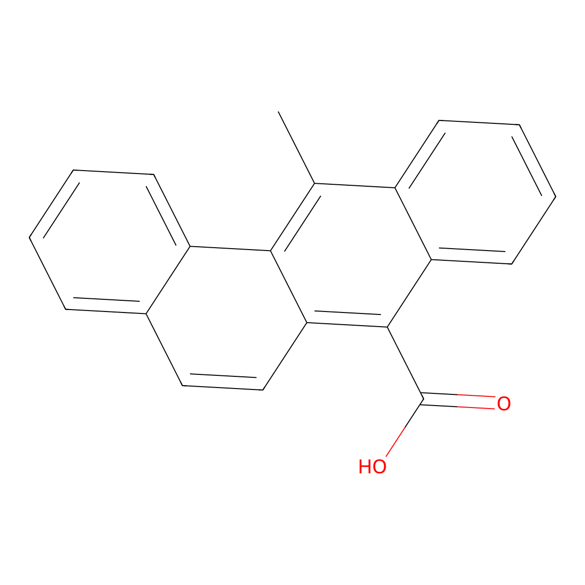 12-Methylbenz[a]anthracene-7-carboxylic acid molecular structure, CAS 18787-75-2