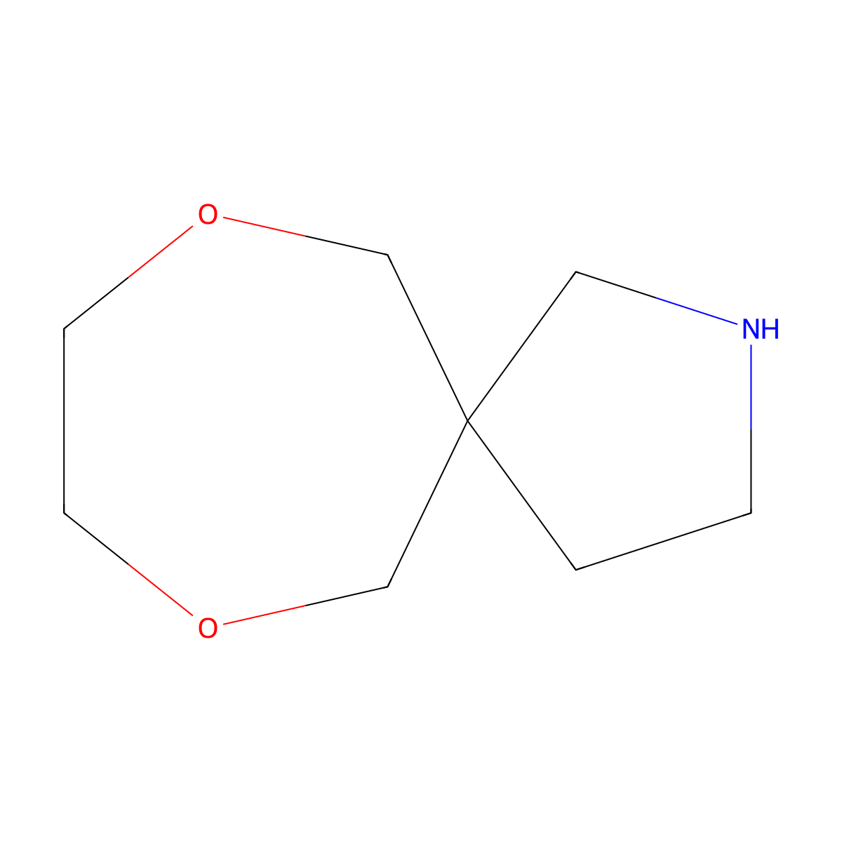 7,10-Dioxa-2-azaspiro[4.6]undecane molecular structure, CAS 1878723-31-9