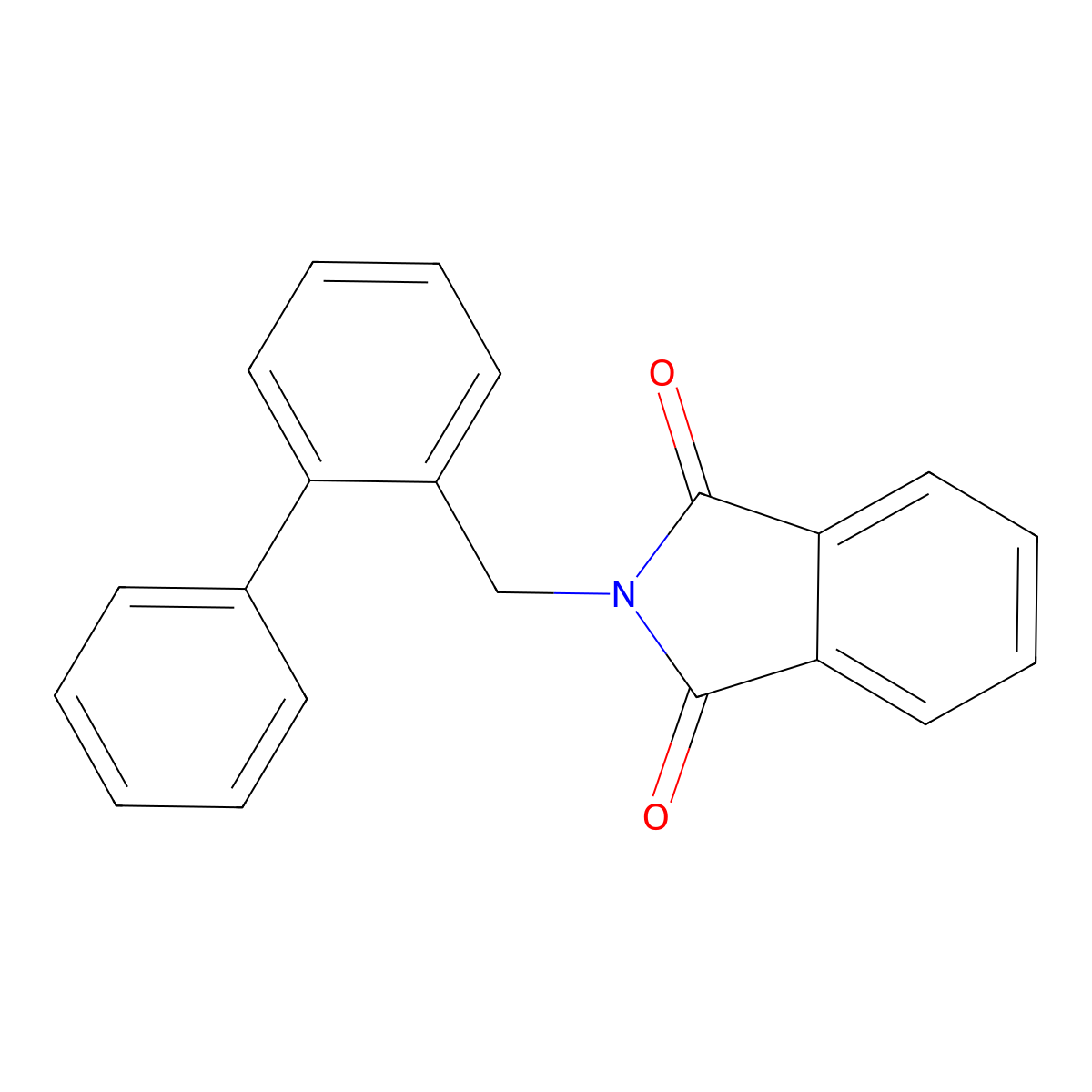 N-(2-phenyl-phenylmethyl)-phthalimide molecular structure, CAS 187884-94-2
