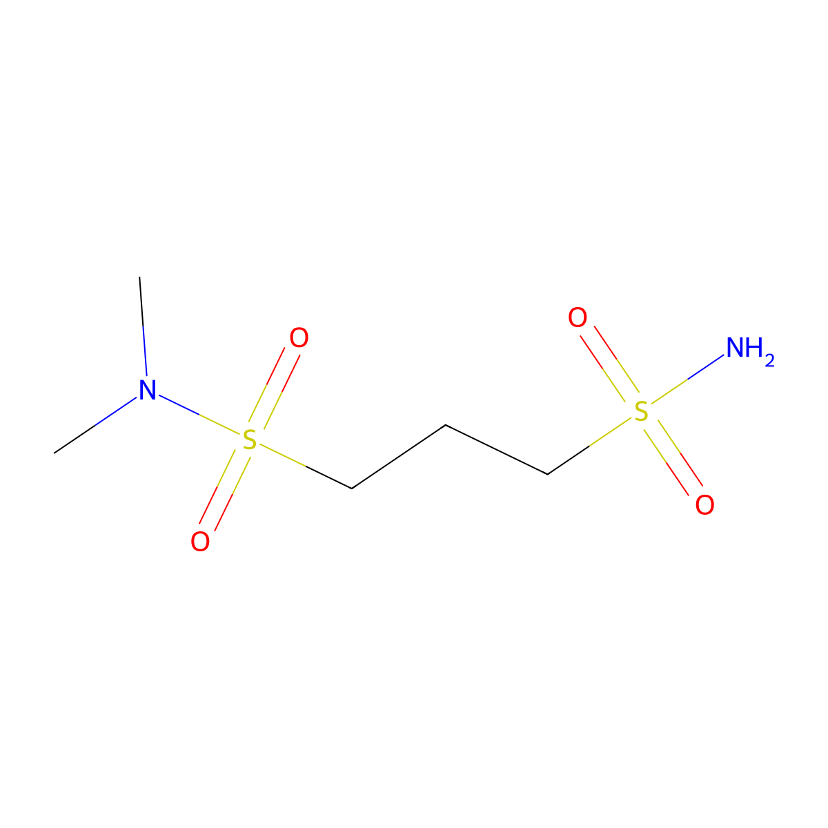 N1,N1-dimethylpropane-1,3-disulfonamide molecular structure, CAS 1878849-07-0