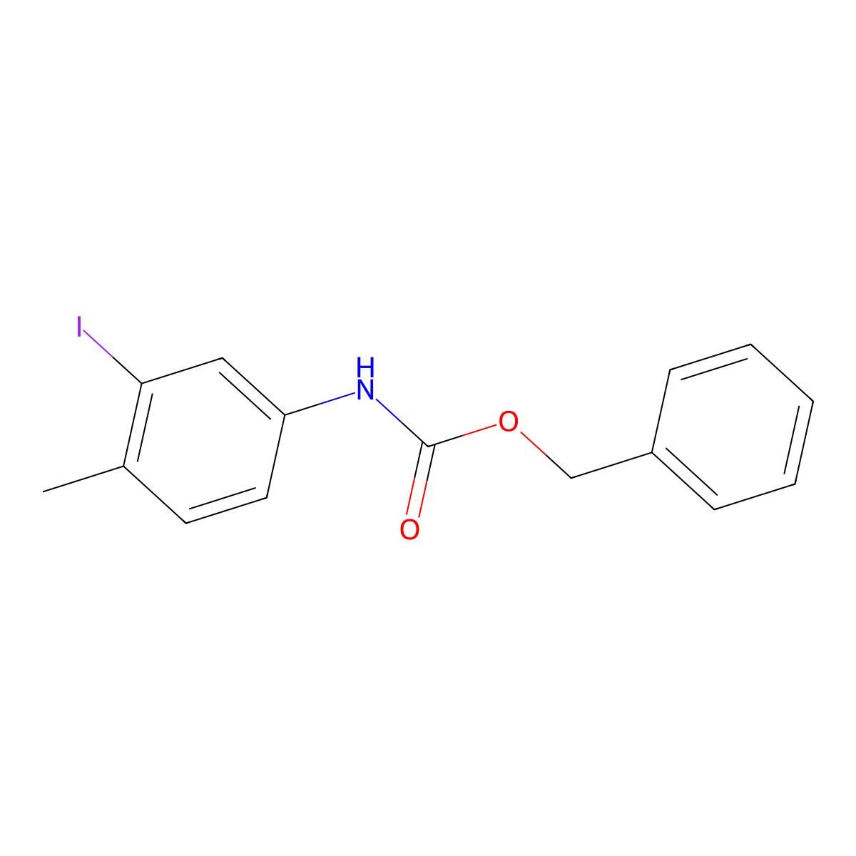 benzyl N-(3-iodo-4-methylphenyl)carbamate molecular structure, CAS 1878854-88-6