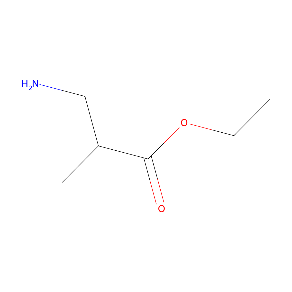 (R)-Ethyl 3-amino-2-methylpropanoate molecular structure, CAS 187886-06-2