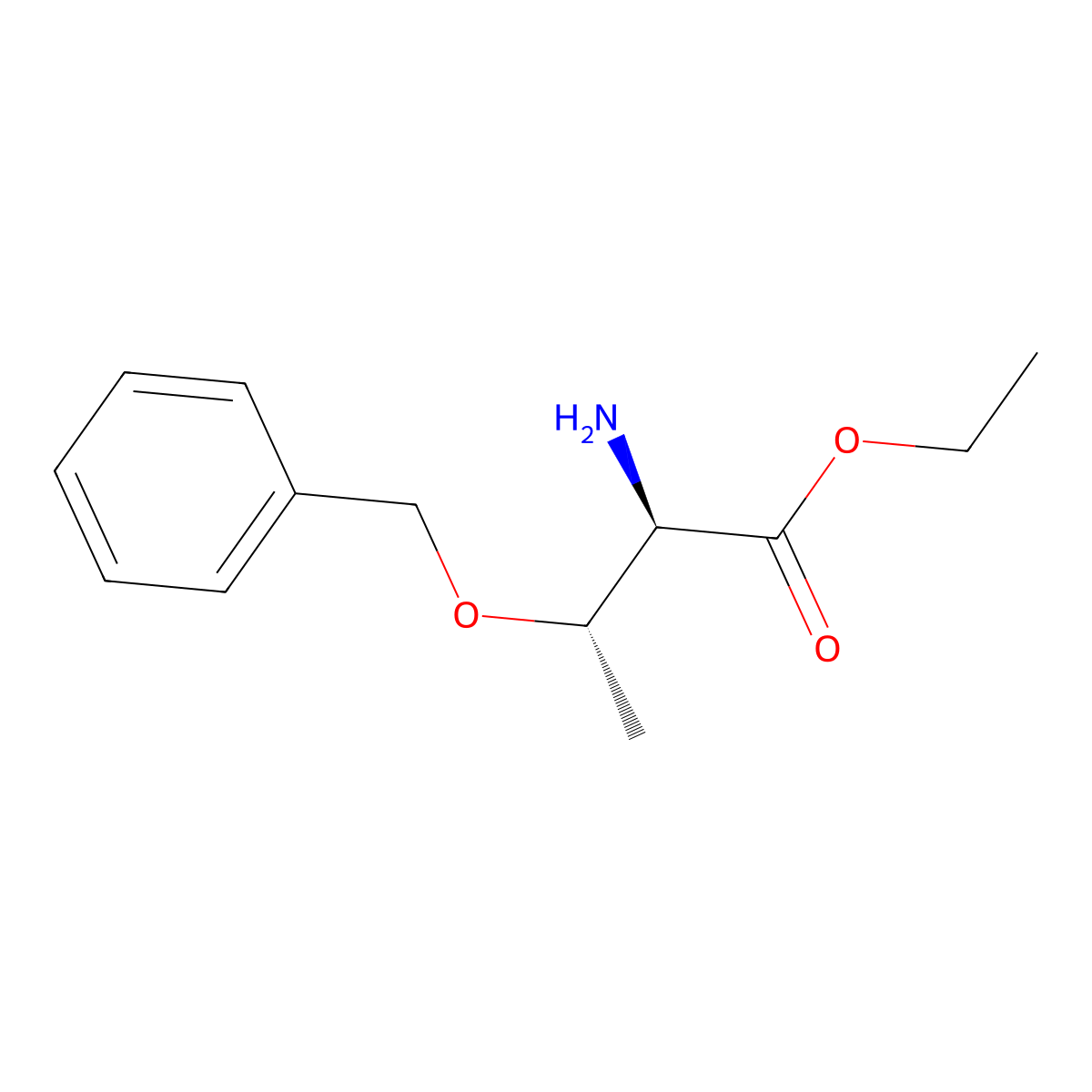 ethyl (2R,3S)-2-amino-3-(benzyloxy)butanoate molecular structure, CAS 187886-44-8