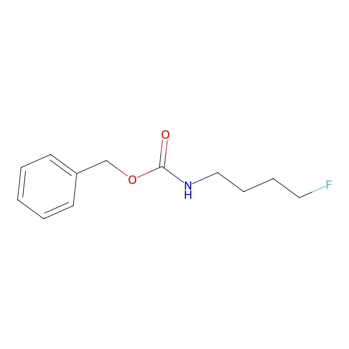 benzyl N-(4-fluorobutyl)carbamate molecular structure, CAS 1878866-70-6