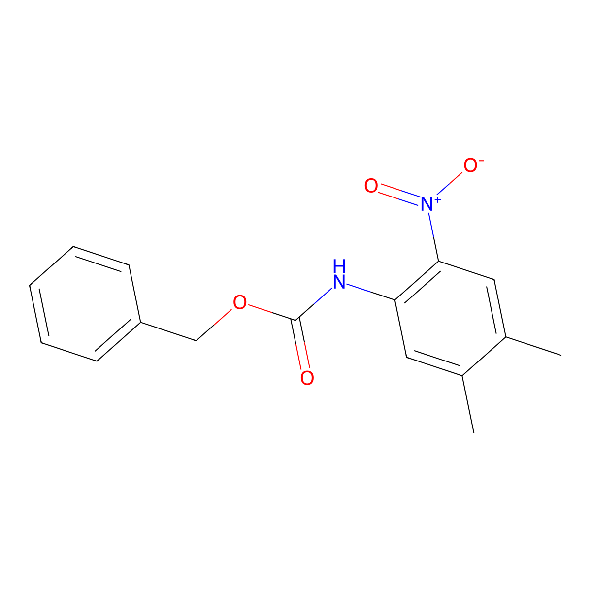 benzyl N-(4,5-dimethyl-2-nitrophenyl)carbamate molecular structure, CAS 1878887-29-6