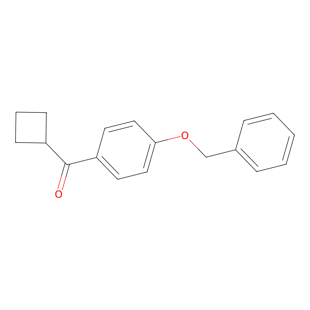 [4-(Benzyloxy)phenyl](cyclobutyl)methanone molecular structure, CAS 1878939-92-4