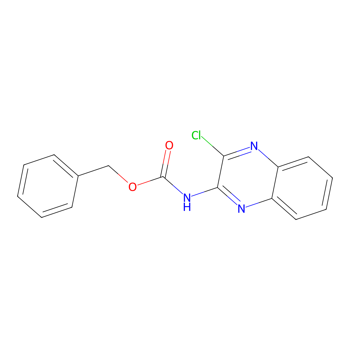 benzyl N-(3-chloroquinoxalin-2-yl)carbamate molecular structure, CAS 1878943-23-7