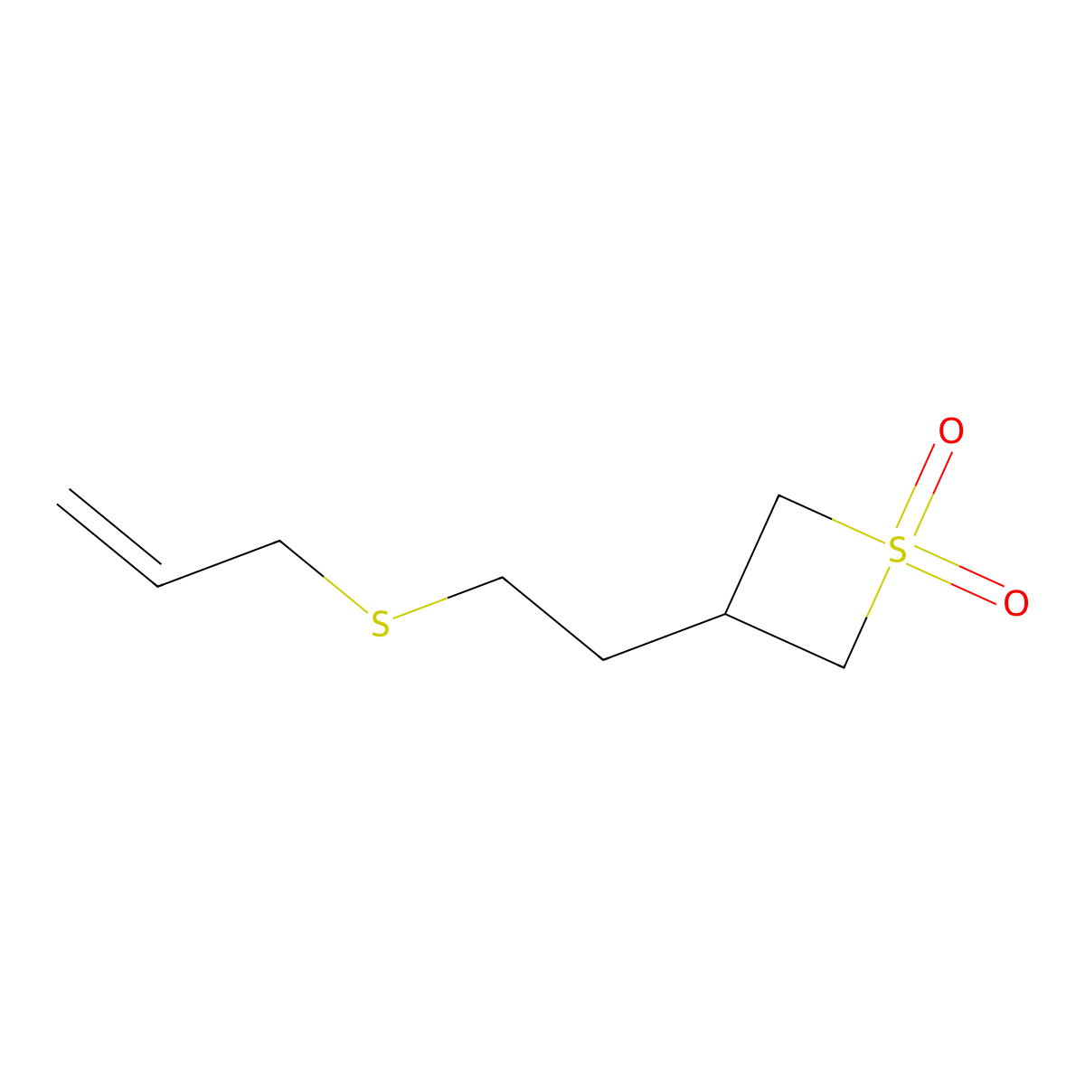 3-(2-(Allylthio)ethyl)thietane 1,1-dioxide molecular structure, CAS 1878955-64-6