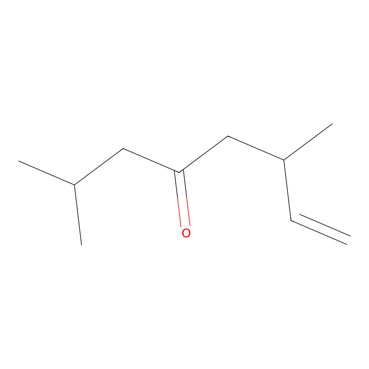 2,6-Dimethyloct-7-en-4-one molecular structure, CAS 1879-00-1