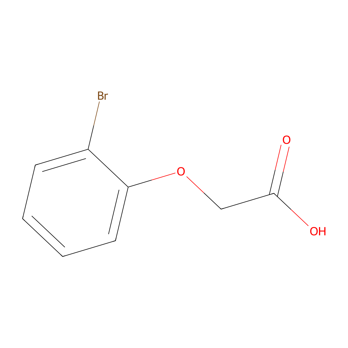(2-Bromophenoxy)acetic acid molecular structure, CAS 1879-56-7