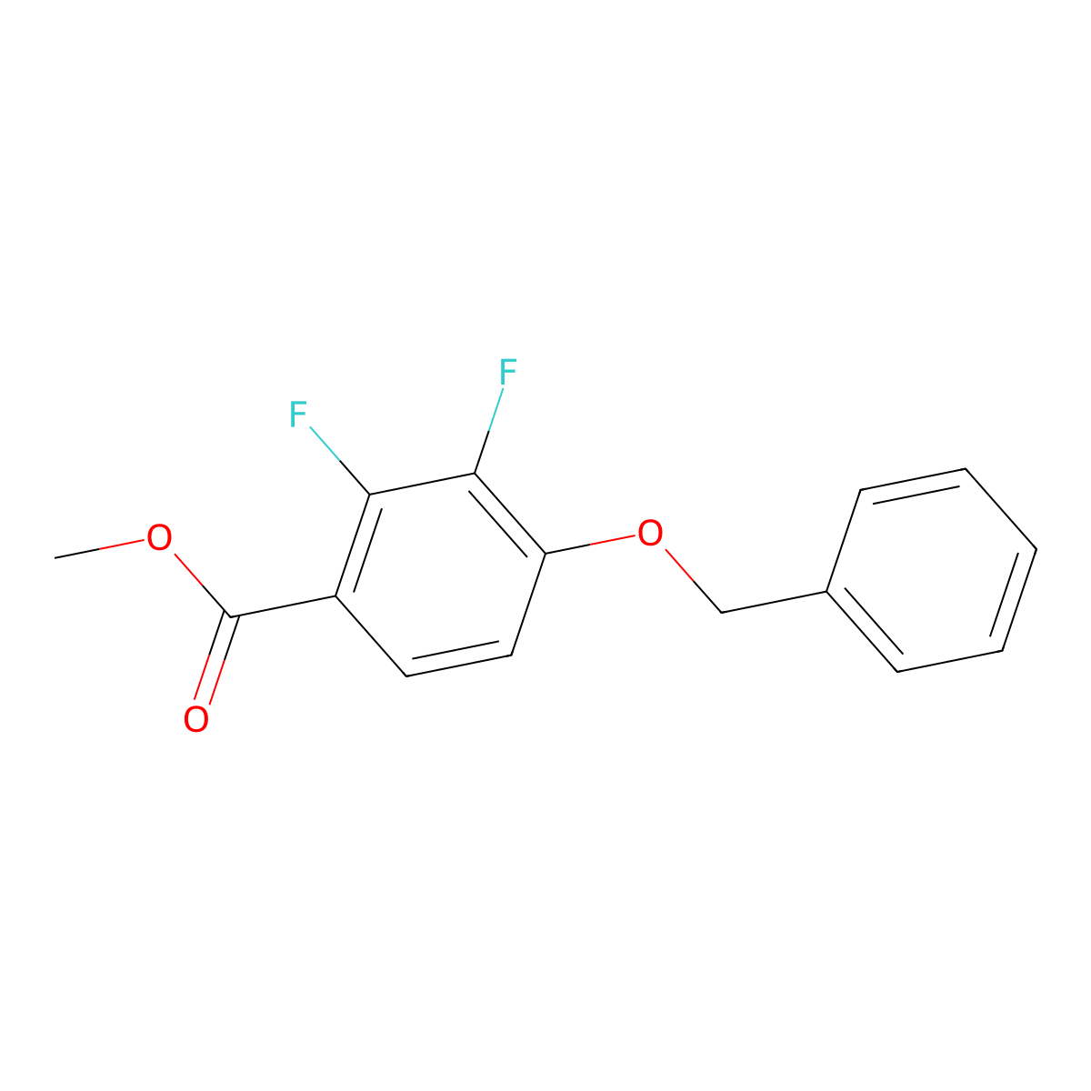 Methyl 4-(benzyloxy)-2,3-difluorobenzoate molecular structure, CAS 1879026-09-1